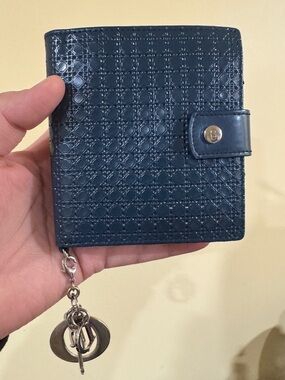 CHRISTIAN DIOR AUTHENTIC 💯 Wallet with Silver Dior Charm